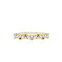 10K Gold Slanted Marquise and Round Diamond Ring-0