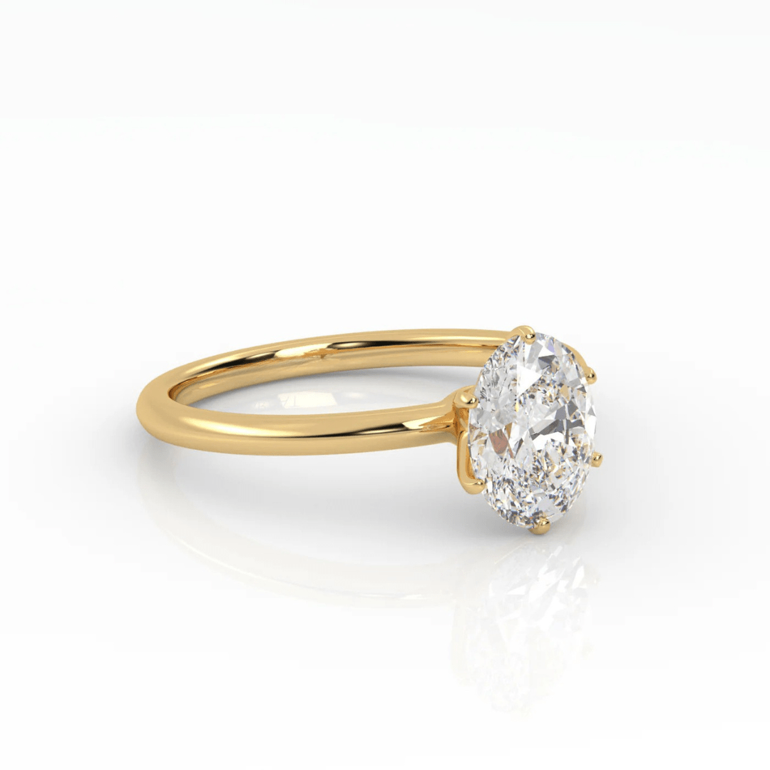 The Oval Six Prong Solitaire-2