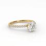 The Round Six Prong Solitaire with Pavé band-2