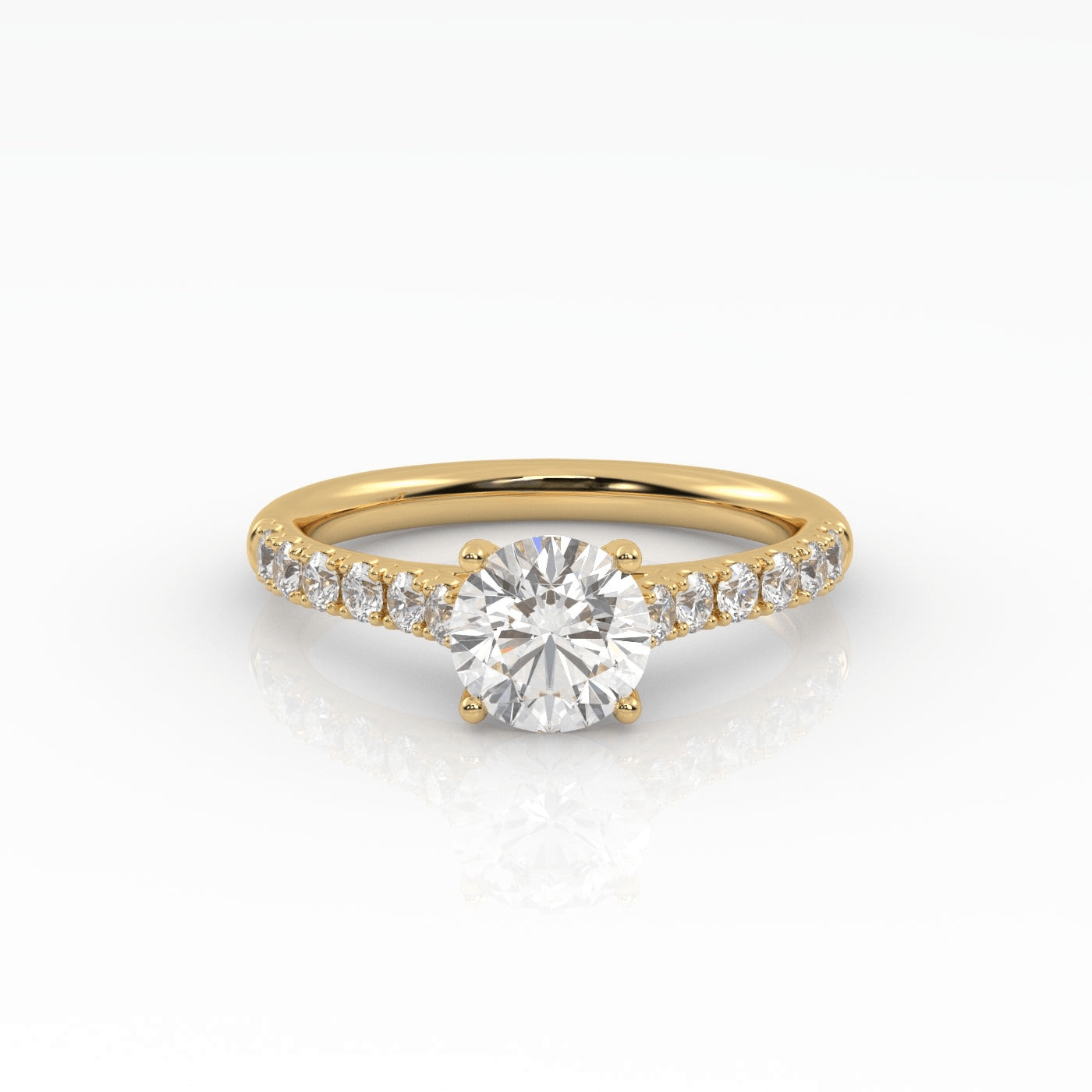 The Round Cathedral with Pavé band-0