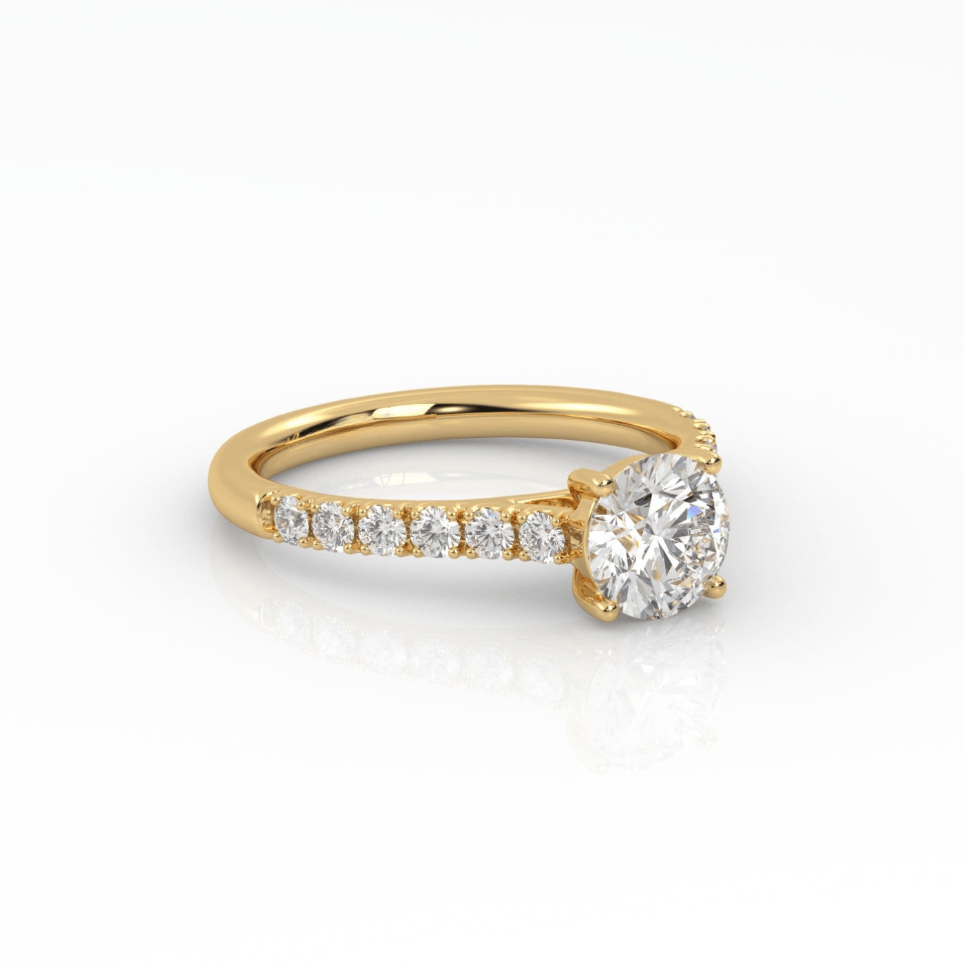 The Round Cathedral with Pavé band-2