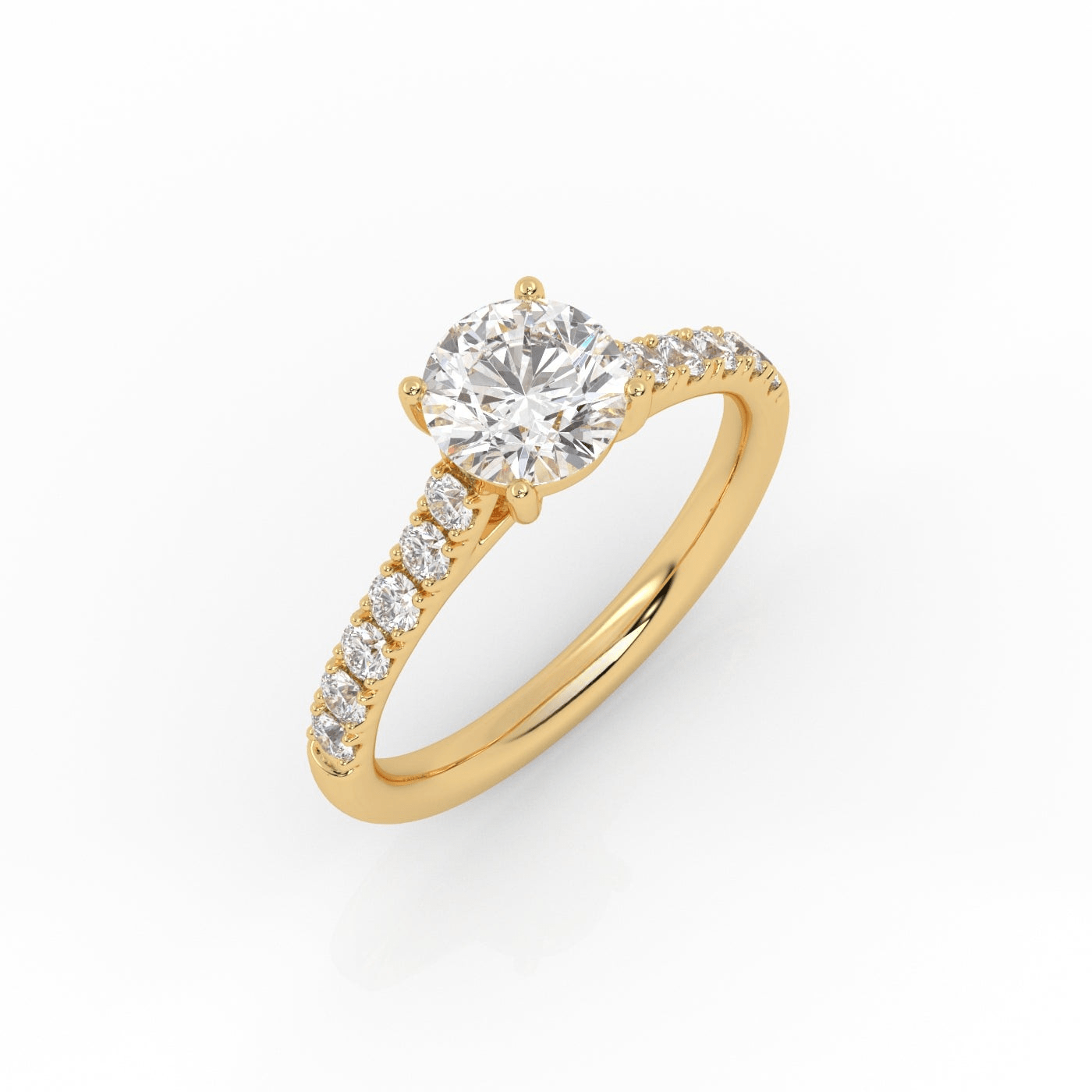The Round Cathedral with Pavé band-3