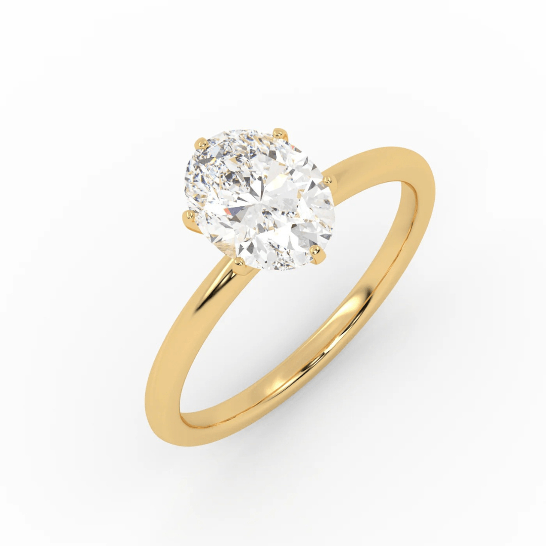 The Oval Six Prong Solitaire-4