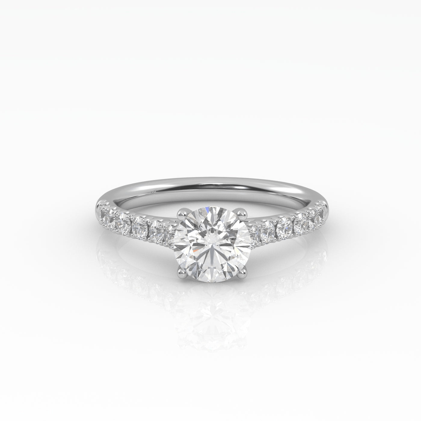 The Round Cathedral with Pavé band-5