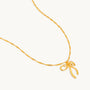 Aine Bow Necklace-0