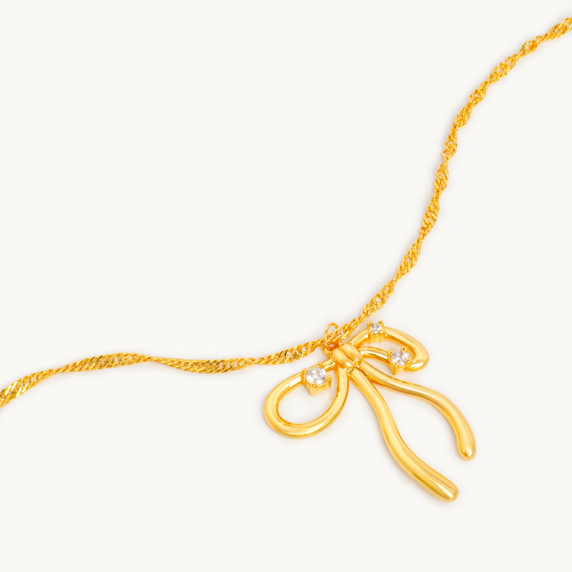 Aine Bow Necklace-2