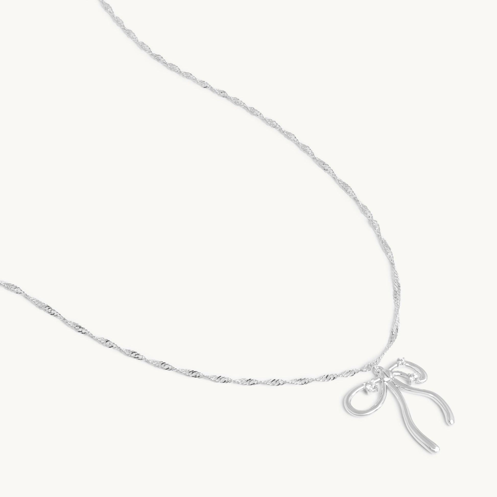 Aine Bow Necklace-3