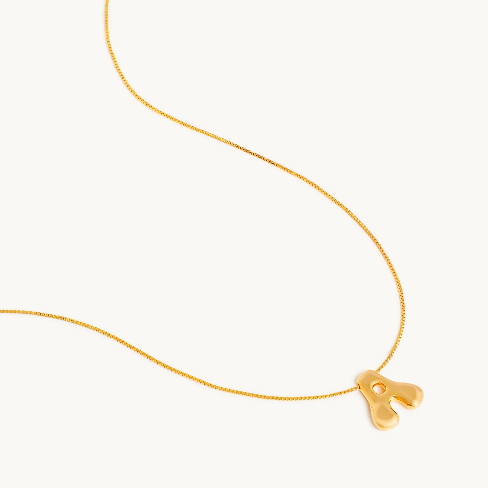 Bubbly Letter Necklace-0