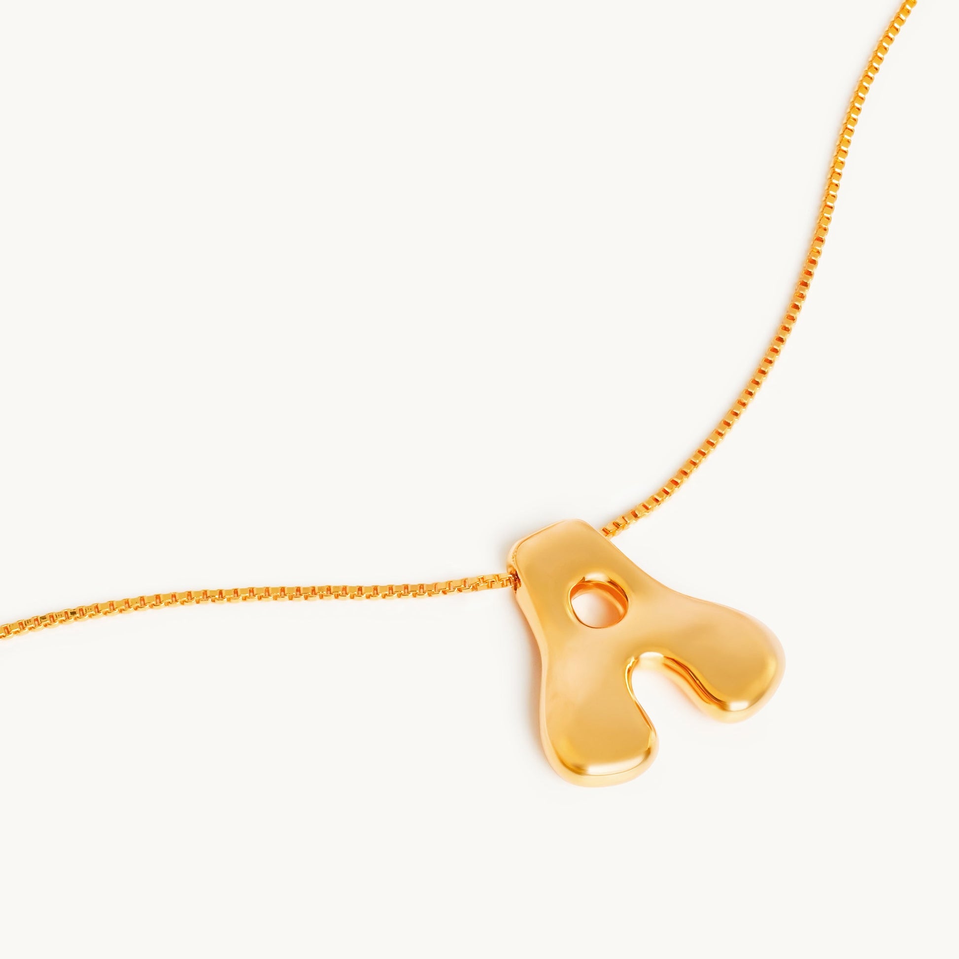 Bubbly Letter Necklace-3