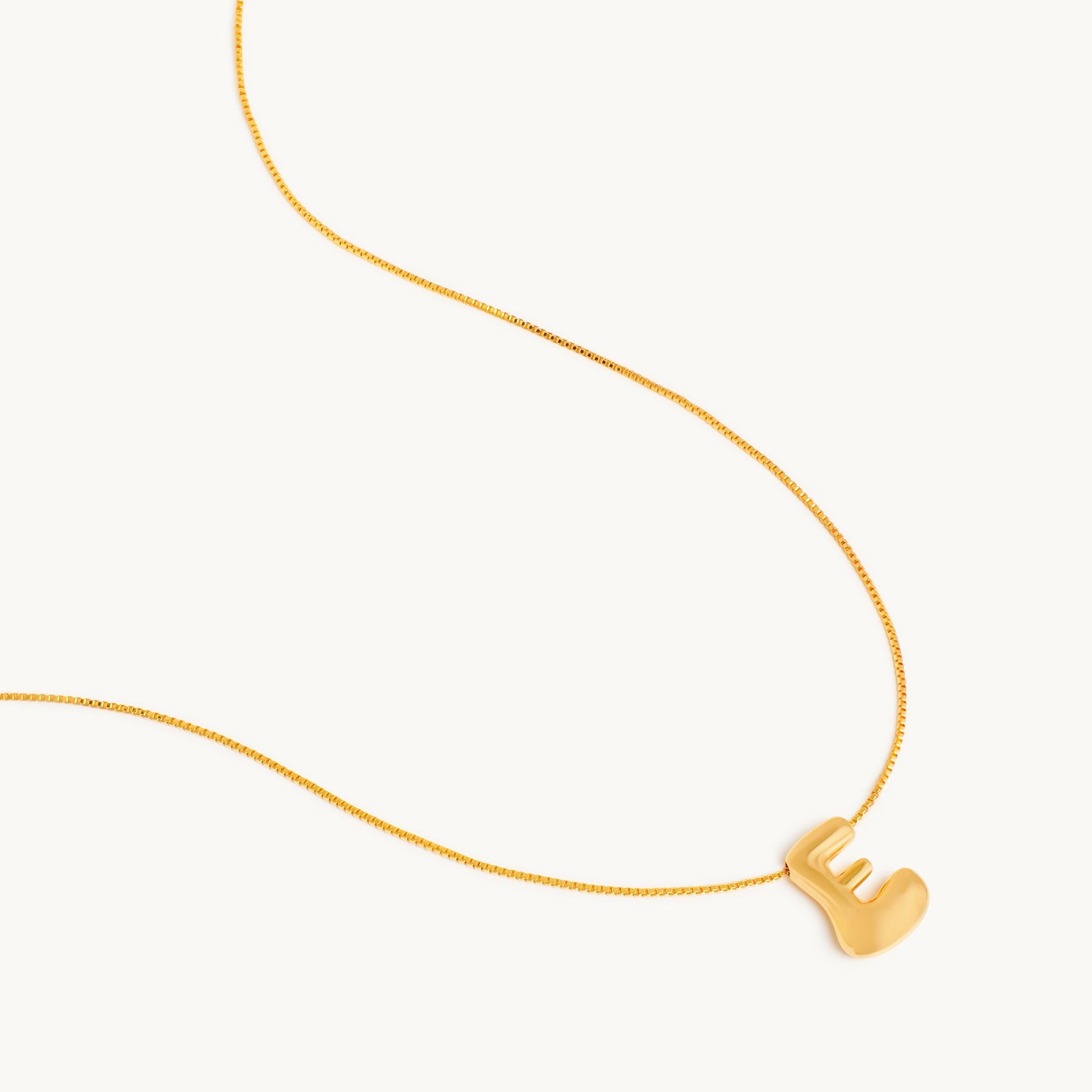 Bubbly Letter Necklace-7