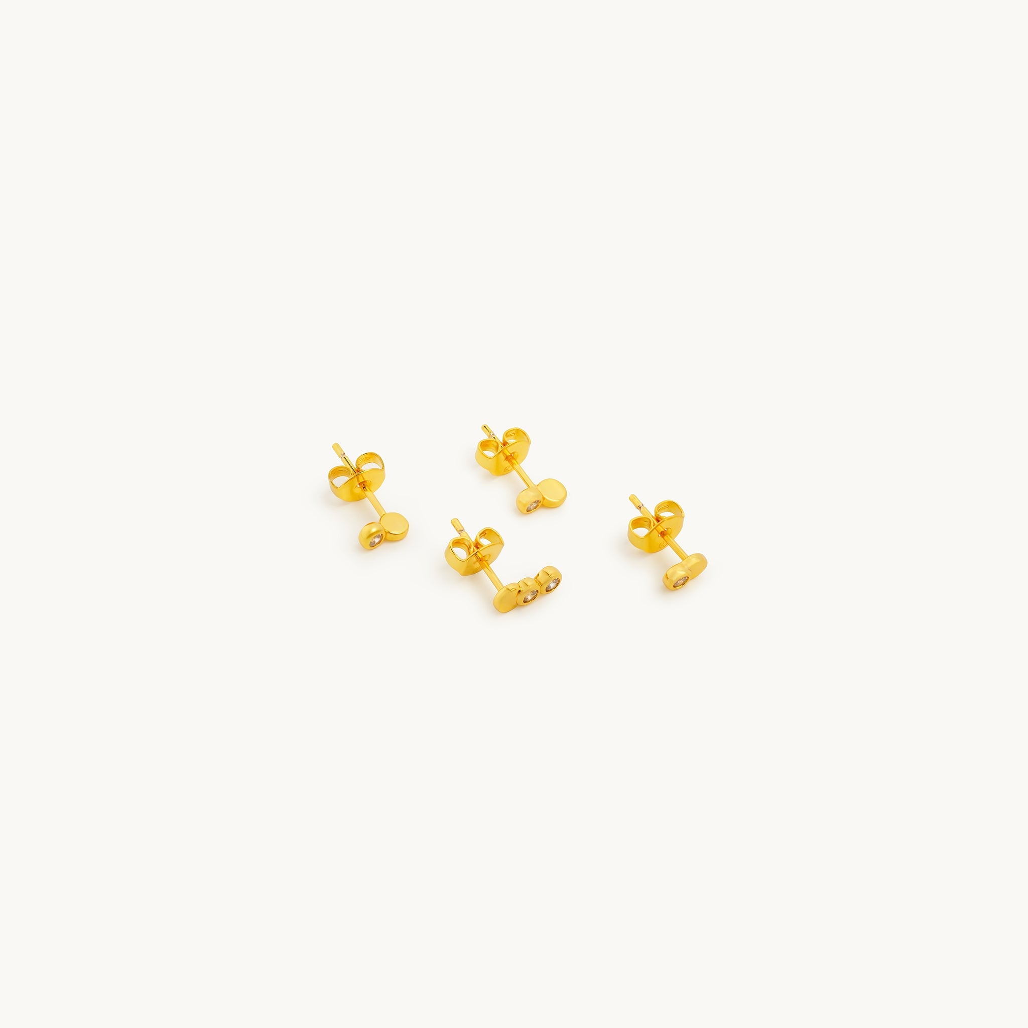 Crescent Glow Earrings Set-0