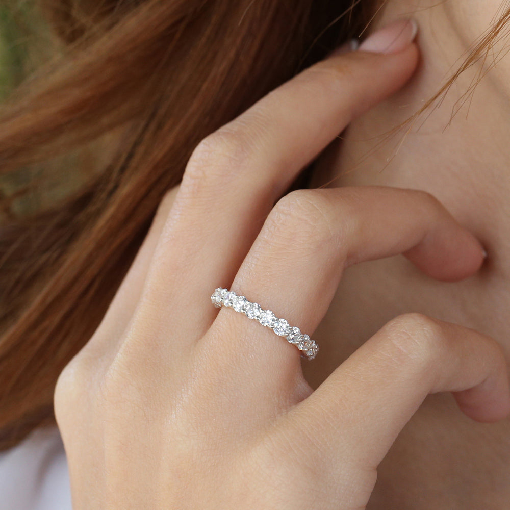 Basket Setting Full Eternity Ring-1