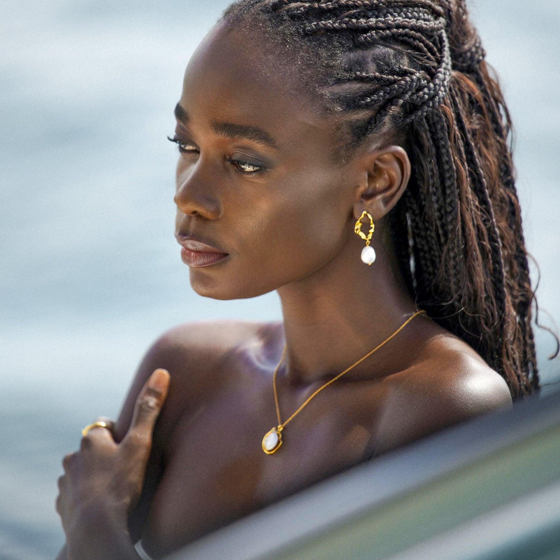 Ocean Pearl Necklace-4