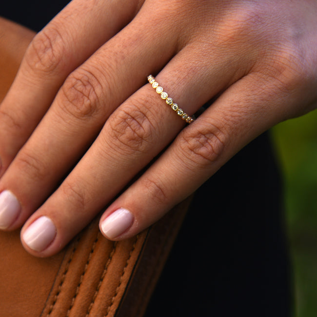 Bezel Setting Diamond Eternity Ring-2