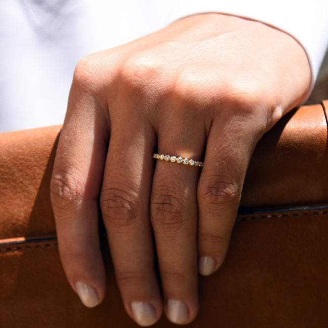 Bezel Setting Diamond Eternity Ring-1