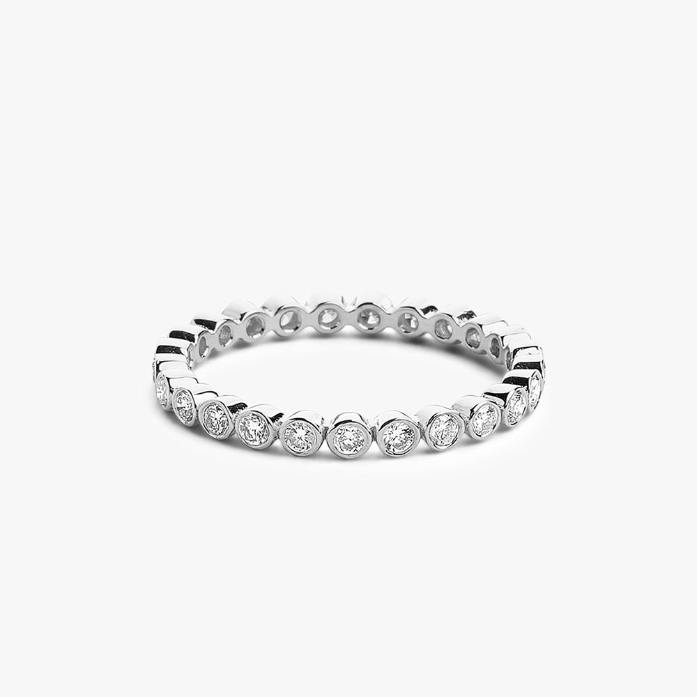 Bezel Setting Diamond Eternity Ring-3