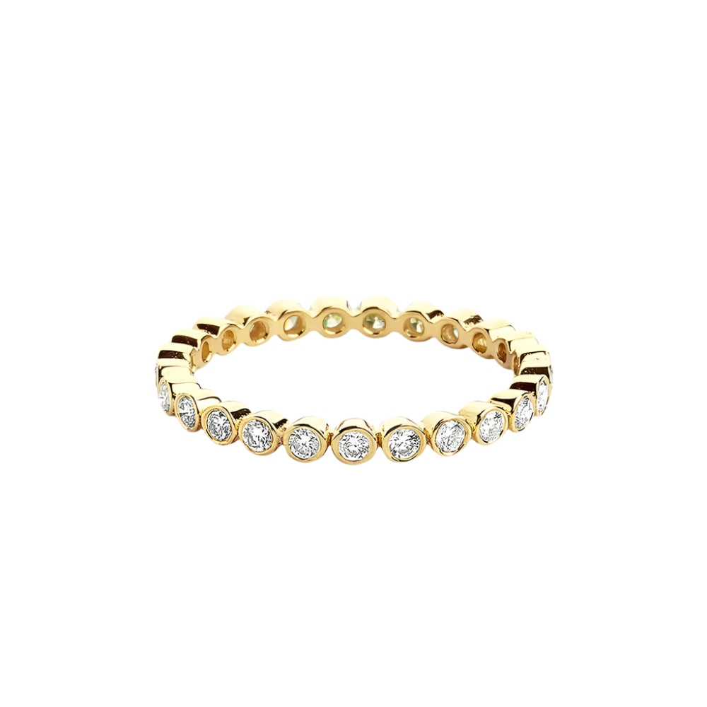 Bezel Setting Diamond Eternity Ring-0
