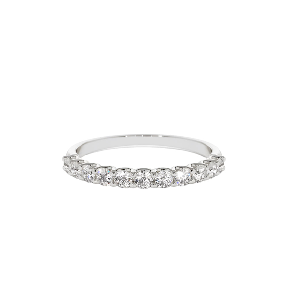 Stone U-Shaped Wedding Band-3