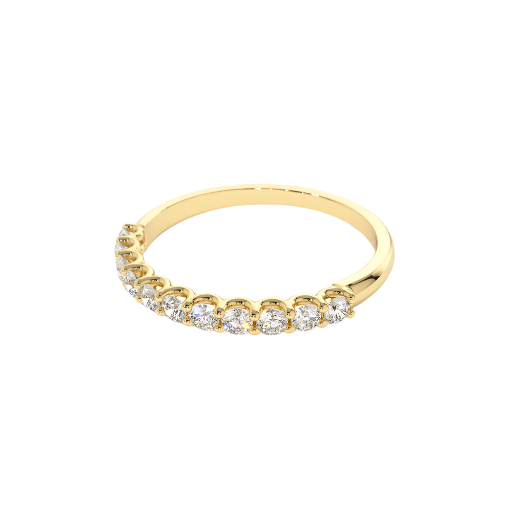 Stone U-Shaped Wedding Band-4