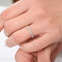 Stone U-Shaped Wedding Band-2
