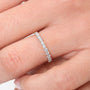 Stone U-Shaped Wedding Band-1