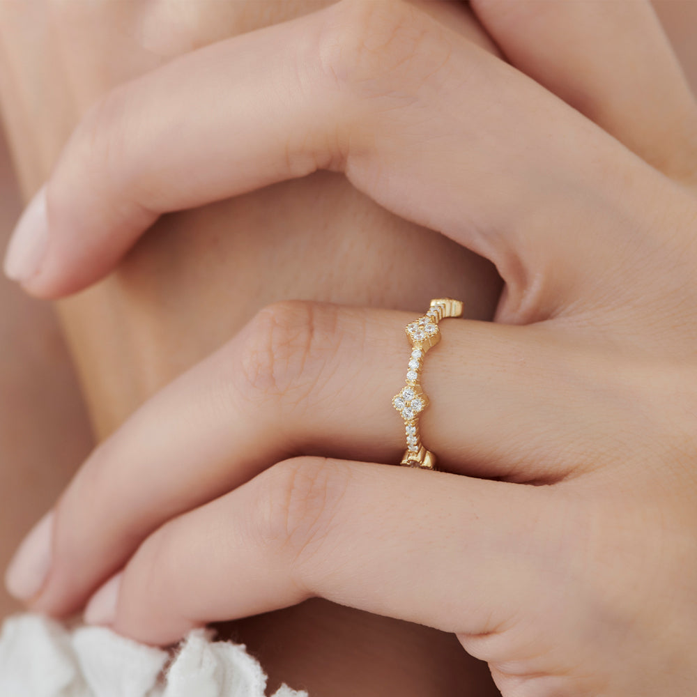 Full Eternity Clover Ring-1