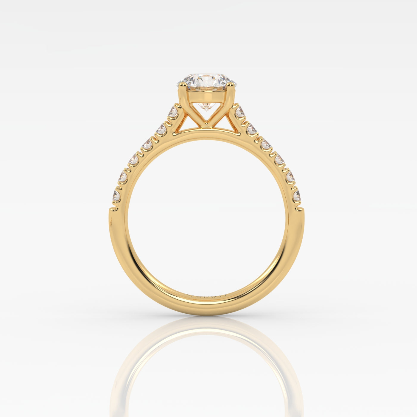The Round Cathedral with Pavé band-4