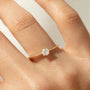 Petite Solitaire Diamond Ring-2