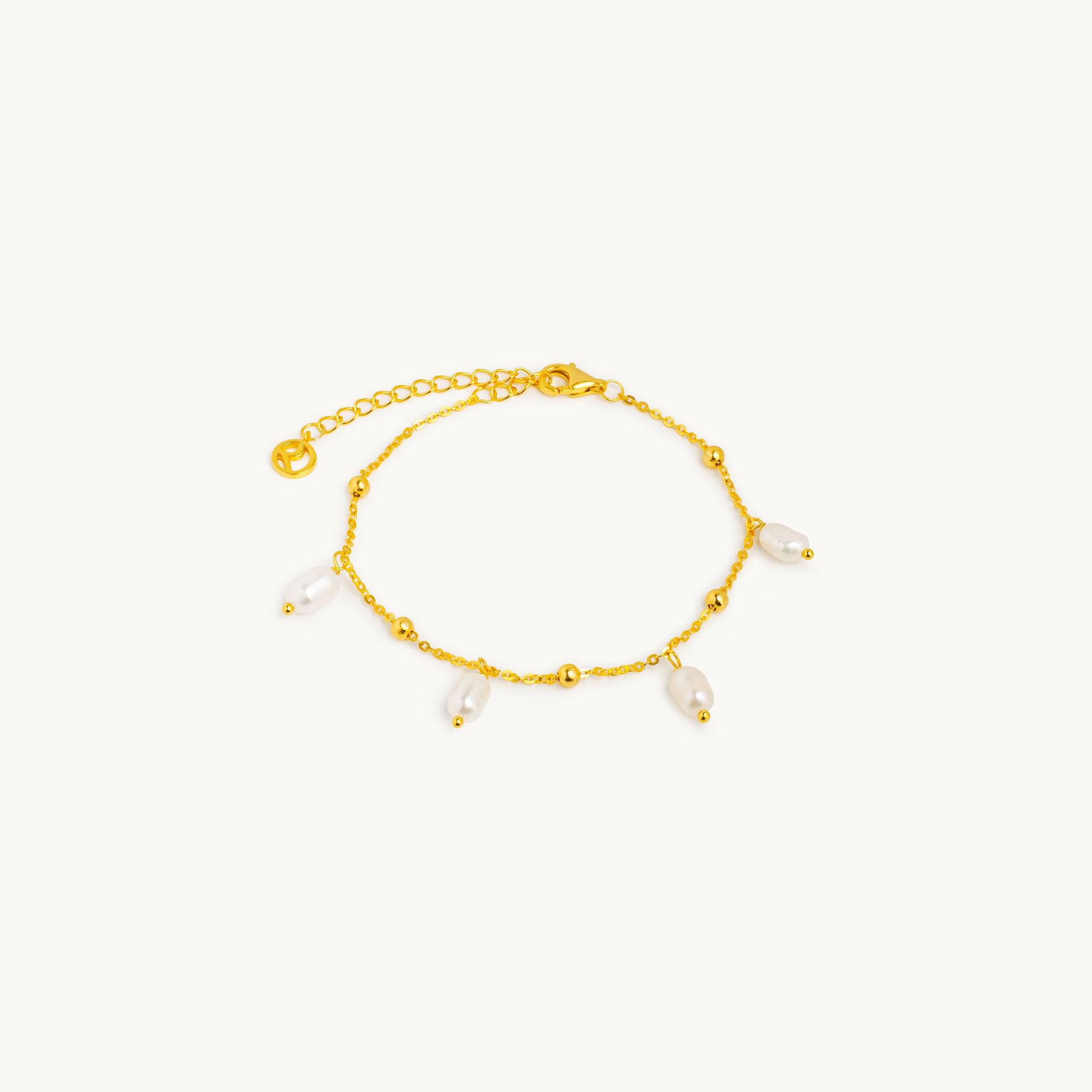 Wave of Pearls Bracelet-0