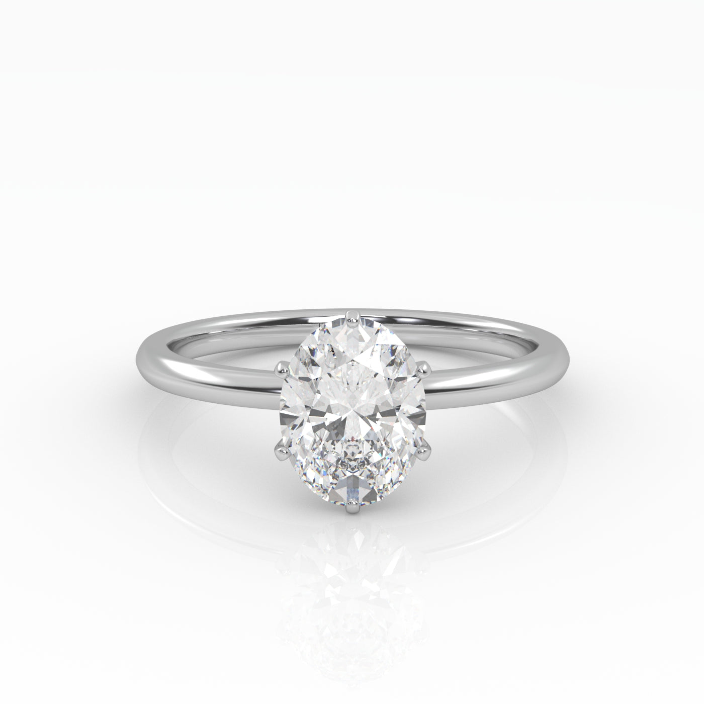 The Oval Six Prong Solitaire-5